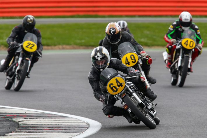 Classic motorcycle racing at Silverstone with the Lansdowne in 2018