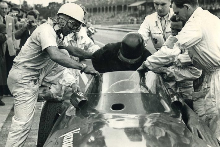 Vanwall Cars win the 1957 British GP using a Manx Norton based engine